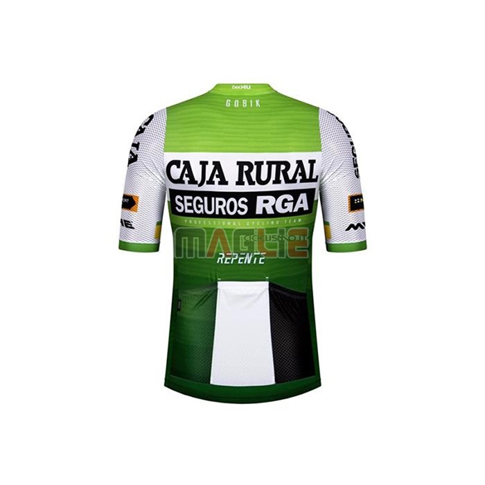 Maglia Caja Rural Manica Corta 2020 Bianco Verde